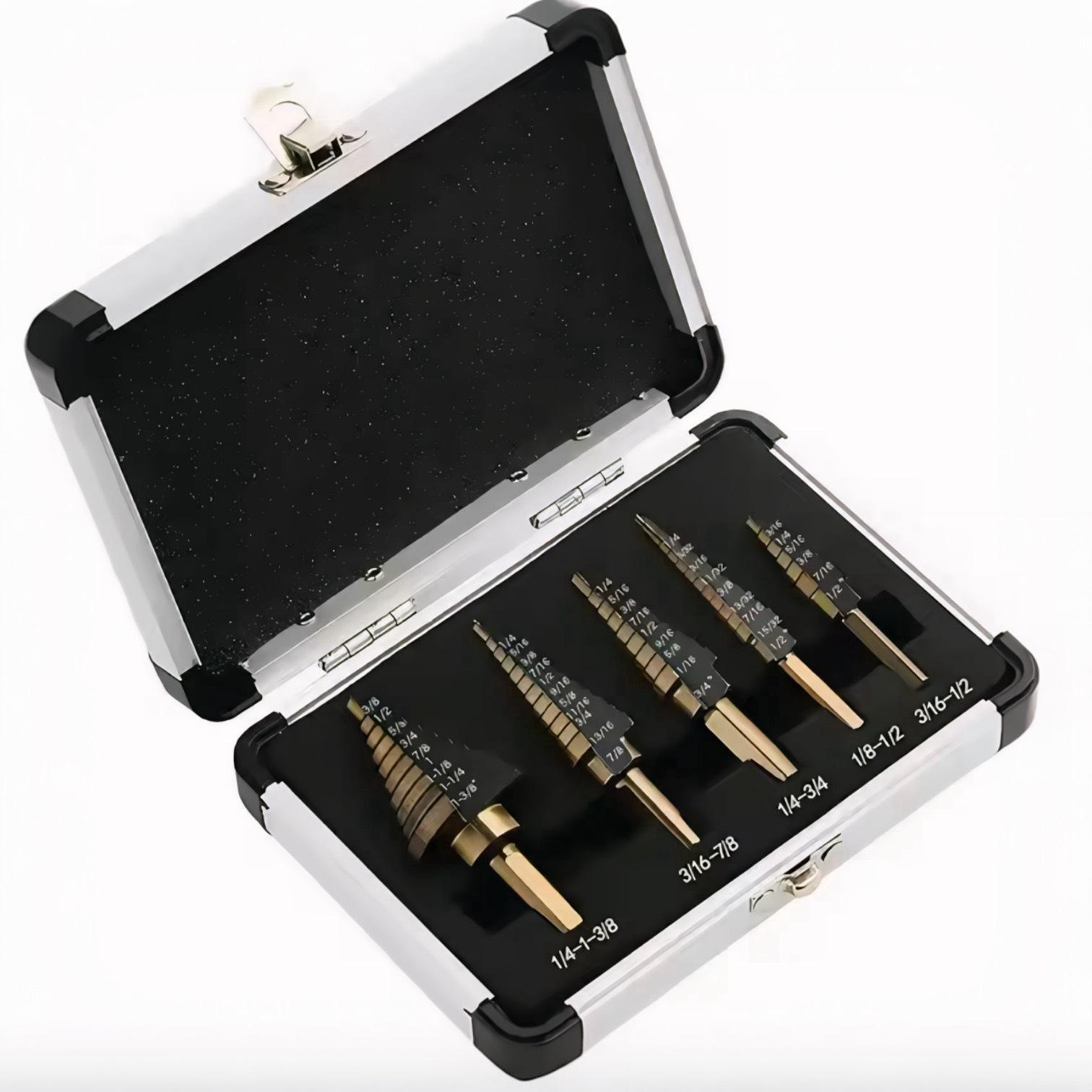 Набір свердел сходинкових з титановим покриттям HSS 5 шт. (30365189) - фото 2