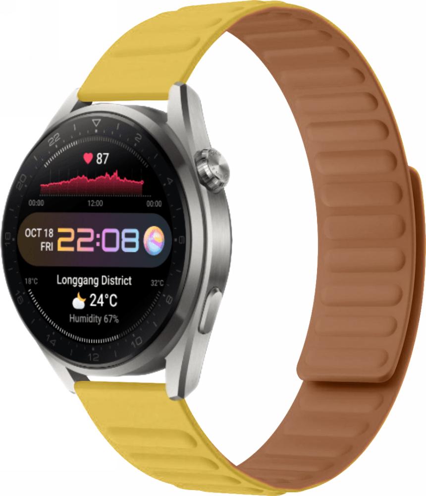 Ремешок Magneter для Huawei Watch 3 Pro Yellow (26647-0A)