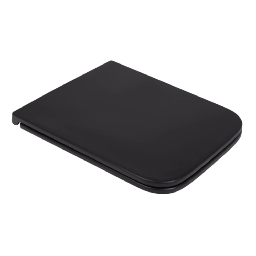 Сиденье для унитаза Qtap Gemini с микролифтом Slim Duroplast Quick Release QT99HY2312MB 435x357x37 мм Black Matt (SD00053516)