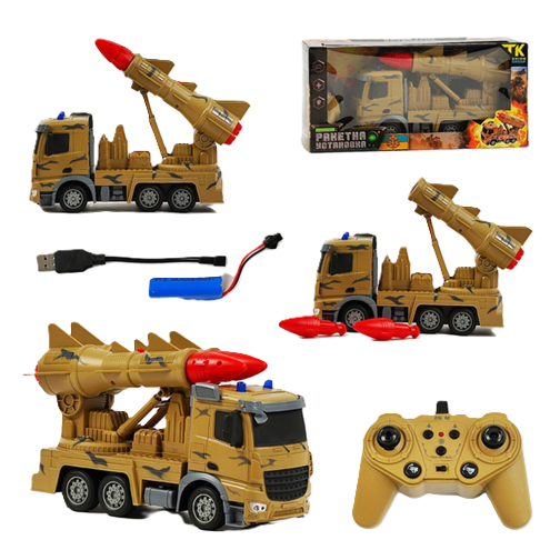 Машина на радиоуправлении TK Group Военная техника TK-266-50 звук/стрельба/аккумулятор 3,7V пульт 2,4GHz (133460) - фото 2