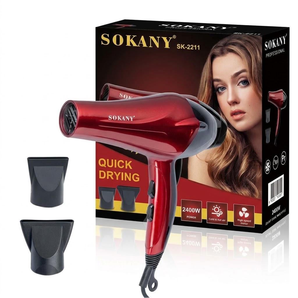 Фен для волосся Sokany SK-2211 2200 Вт 2 температурних режима 2 швидкості