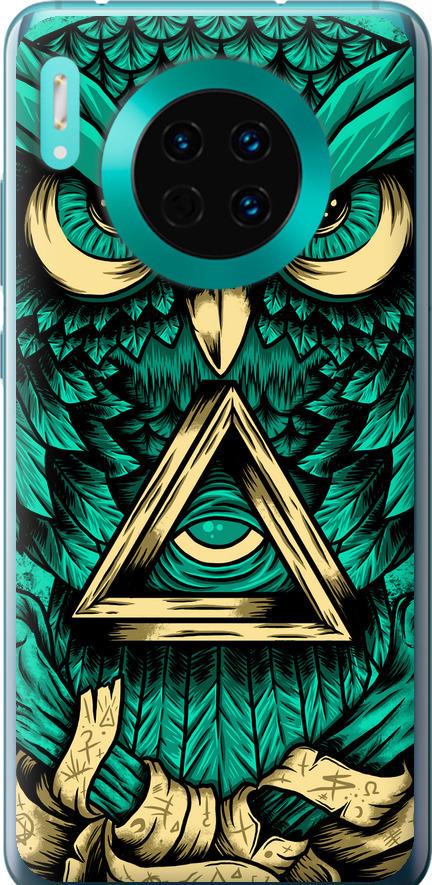 Чехол на Huawei Mate 30 Сова Арт-тату (3971u-1773-42517)