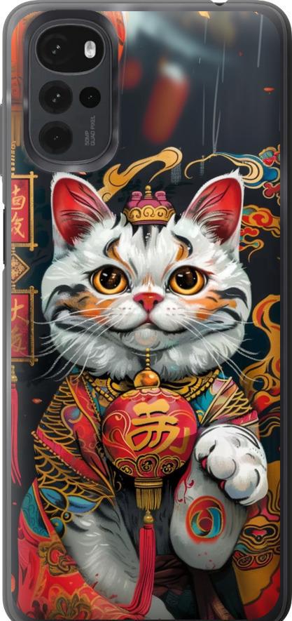 Чехол на Motorola G22 China Cat v2 (6135u-2681-42517)