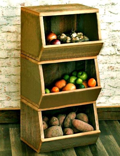 Стеллаж для овощей и фруктов из дерева Мартиника Мускат (ЯХТ-014107)