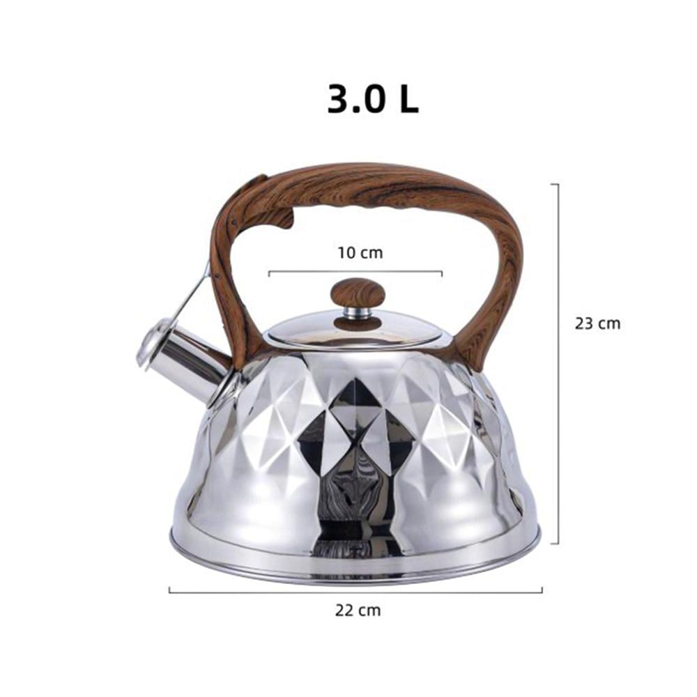 Чайник для индукционной и газовой плит со свистком капсульное дно нержавеющая сталь 3 л (03-EH-5116) - фото 10 Чайник для индукционной и газовой плит со свистком капсульное дно нержавеющая сталь 3 л (03-EH-5116) - фото 10