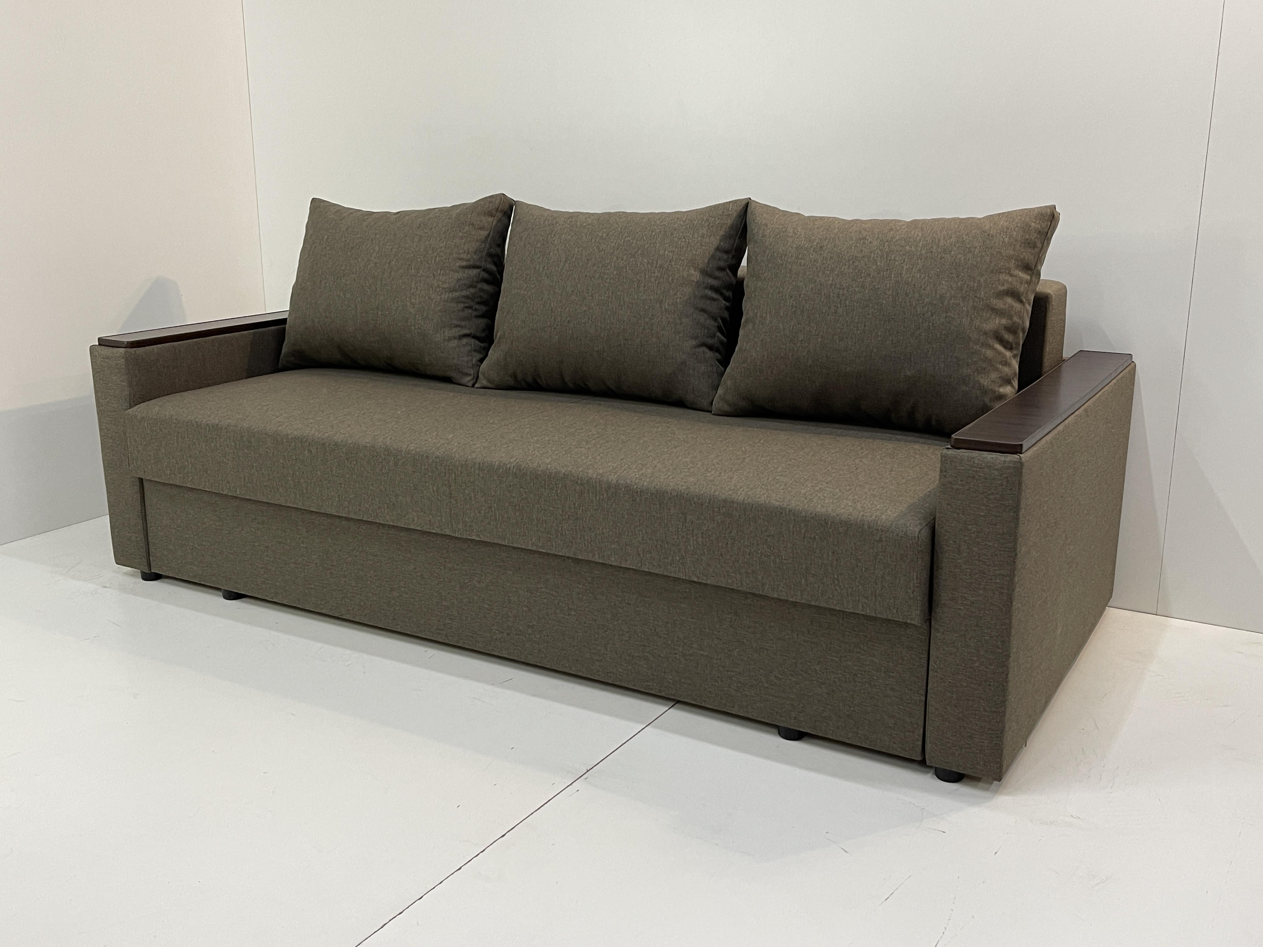 Диван еврокнижка Твист 224х100 см Коричневый