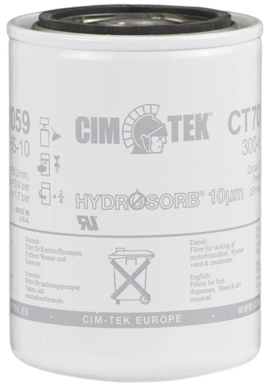 Фильтр тонкой очистки топлива CIM-TEK 300 HS-10 фильтрация 10 микрон до 50 л/мин (PT_CT70059)