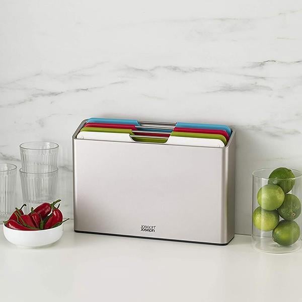 Набор досок разделочных с ножом Joseph Joseph 6 пр. (98995) - фото 4 Набор досок разделочных с ножом Joseph Joseph 6 пр. (98995) - фото 4