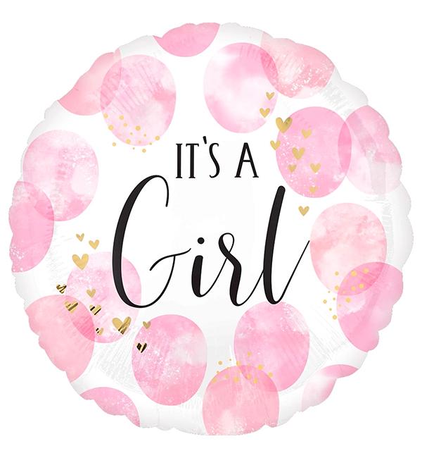 Воздушный шарик It's a girl 45 см (135479)