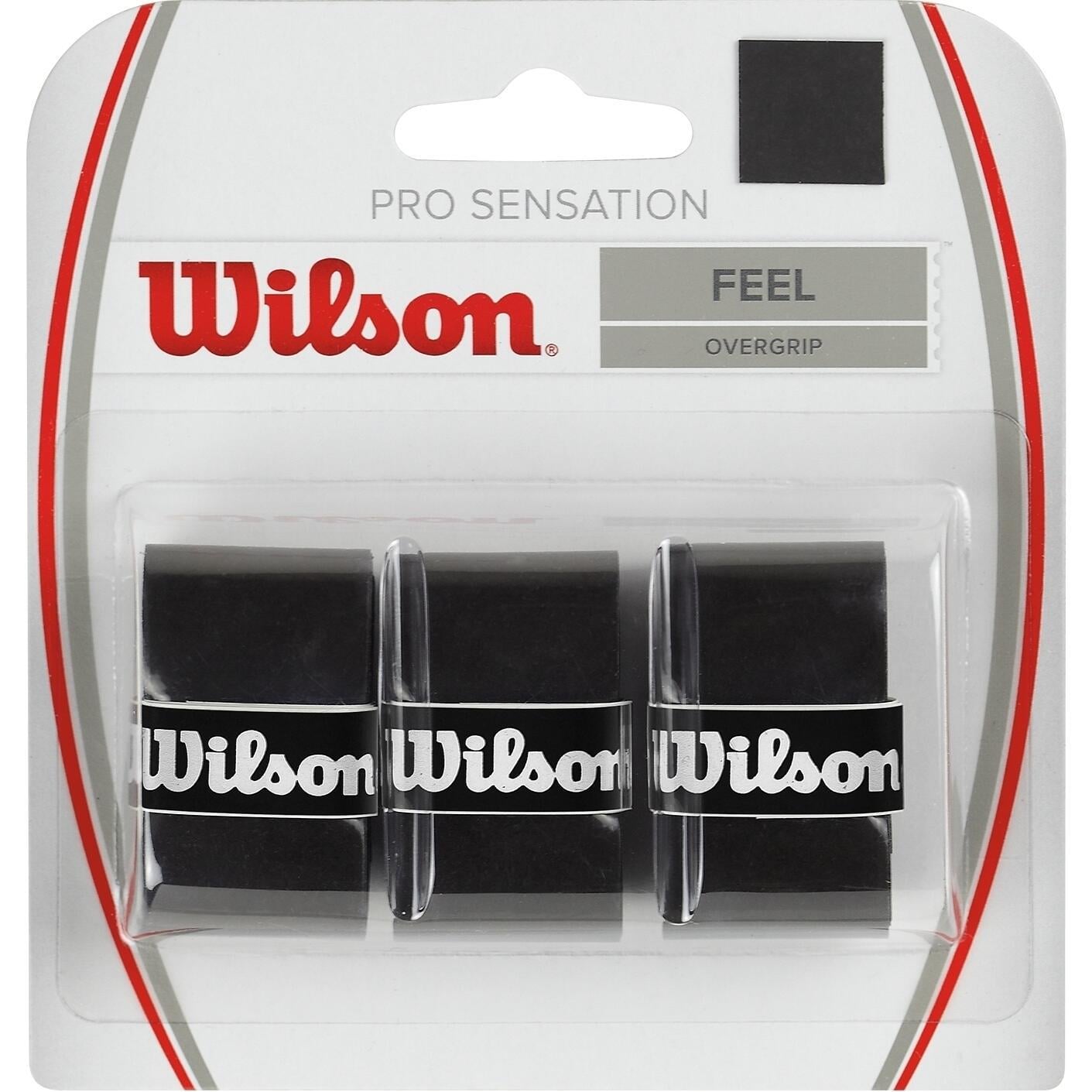 Обмотка для ракеток Wilson PRO OVERGRIP SENSATION 3 шт. Черный (WRZ4010)