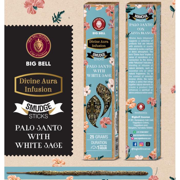 Аромапалочки Big Bell Smudge Palo Santo White Sage 25 г (9131033) - фото 4 Аромапалочки Big Bell Smudge Palo Santo White Sage 25 г (9131033) - фото 4
