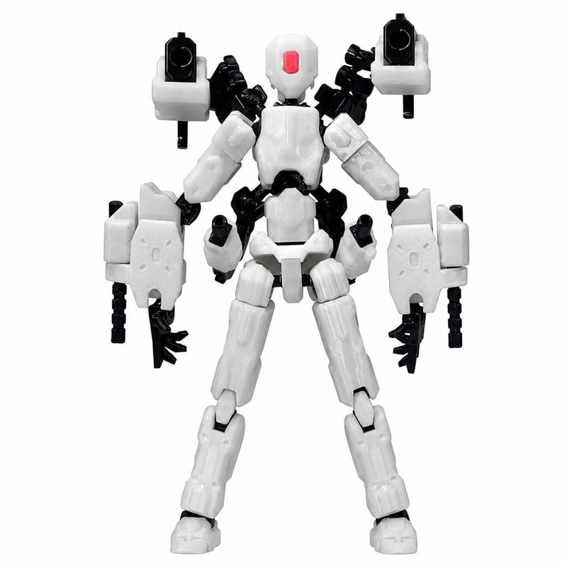 Конструктор для детей сборная экшн-фигурка робот White Glow Mecha Warrior Dumm (арт EPC15323M)