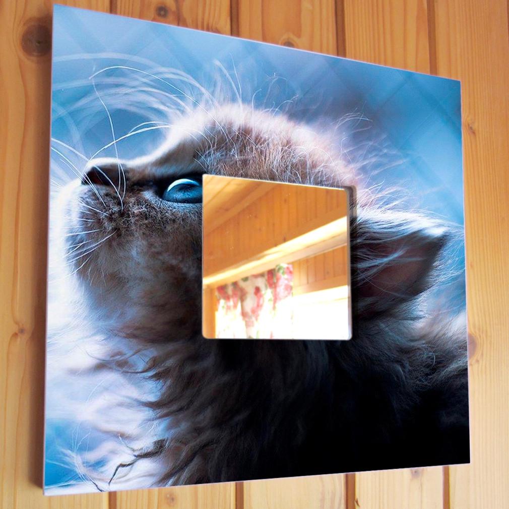 Зеркало декоративное Котенок с голубыми глазами 260х260 мм (M00451)