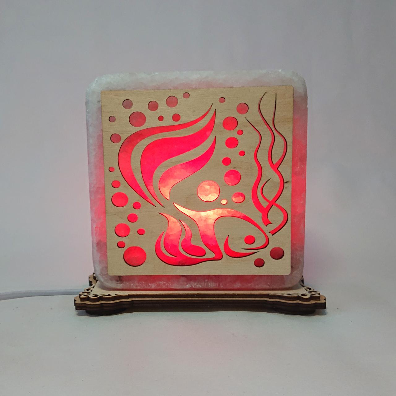 Соляной светильник Рыбка (k-0001-r)