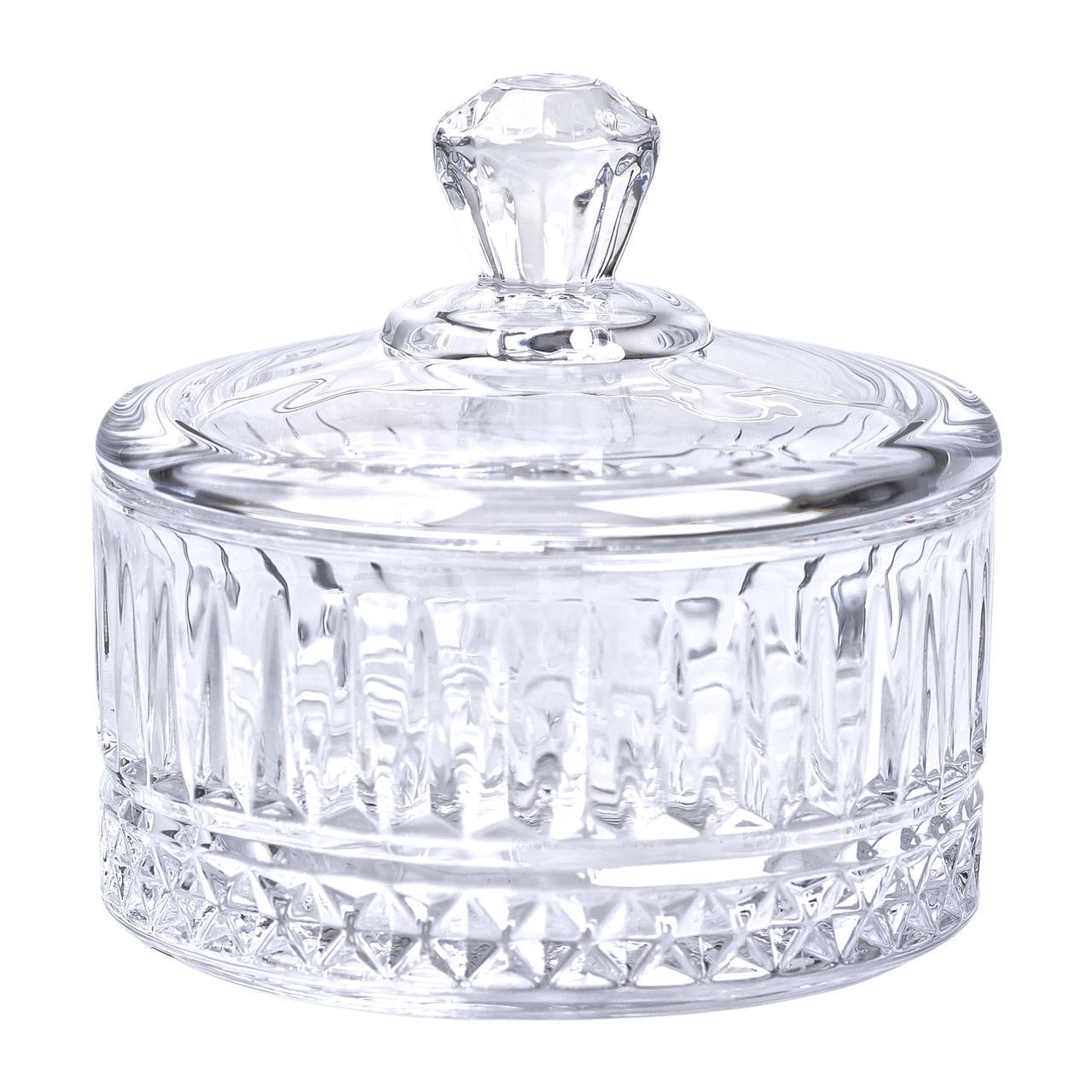 Конфетница с крышкой стеклянная Ø 10 см круглая - фото 2 Конфетница с крышкой стеклянная Ø 10 см круглая - фото 2
