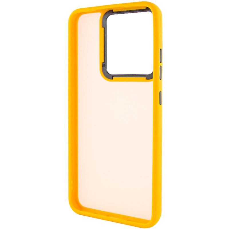 Противоударный чехол TPU+PC Lyon Frosted для Xiaomi Redmi 13C / Poco C65 Orange - фото 3