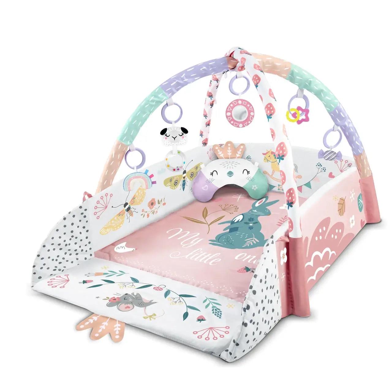 Развивающий интерактивный коврик для младенцев Nukido Bird 100х110 см