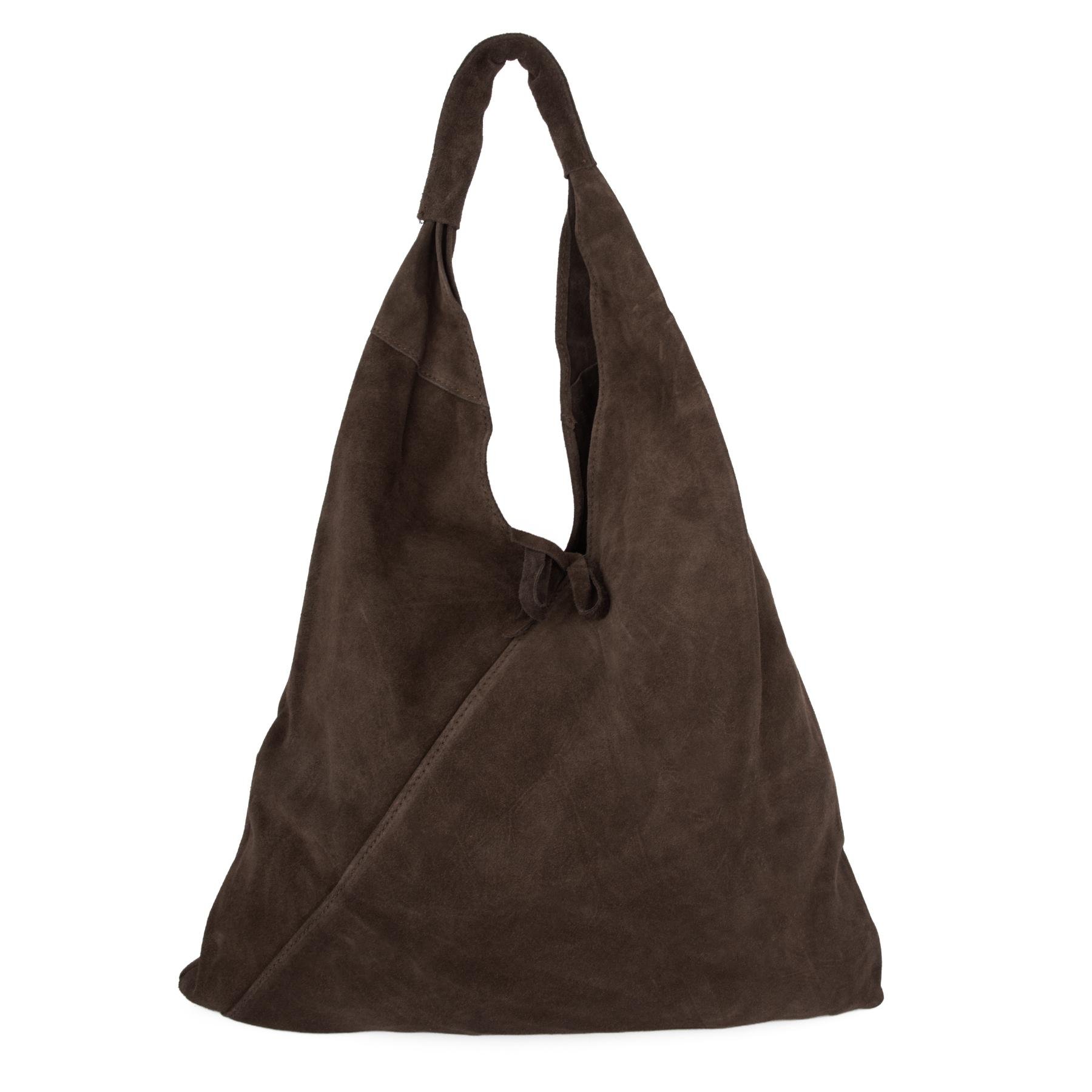 Шопер женский замшевый Virginia Conti 03801 с кошельком Шоколадный (2801268355)