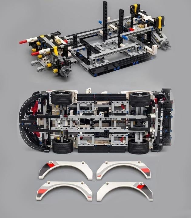 Конструктор Porsche 911 RSR Racing 1631 деталь 1:10 (29094928) - фото 8 Конструктор Porsche 911 RSR Racing 1631 деталь 1:10 (29094928) - фото 8