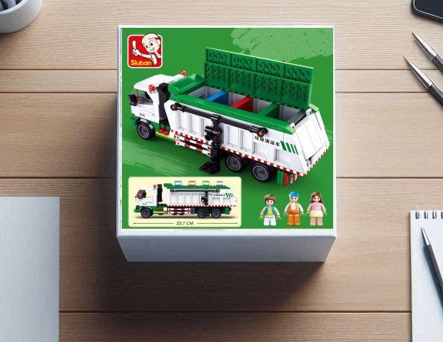 Конструктор Sluban см іттєвоз 23,7 см 432 деталі такартки для сортуваня 100 шт. (533) - фото 5