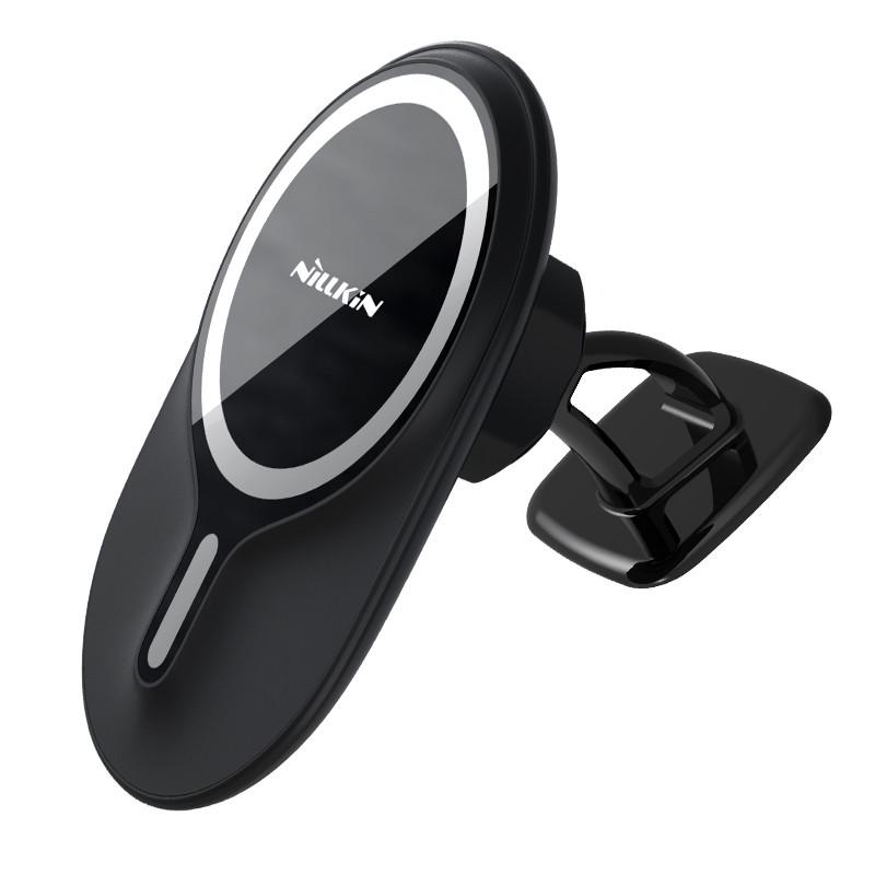Автодержатель с беспроводной зарядкой магнитный Nillkin MagRoad Lite Magnetic для Apple Iphone 12-15 (1455190530)