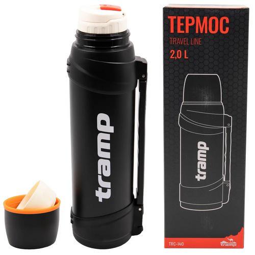 Термос Tramp Travel Line с ручкой для напитков 13х13х37,3 см 2,0 л (TRC-140-black) - фото 7