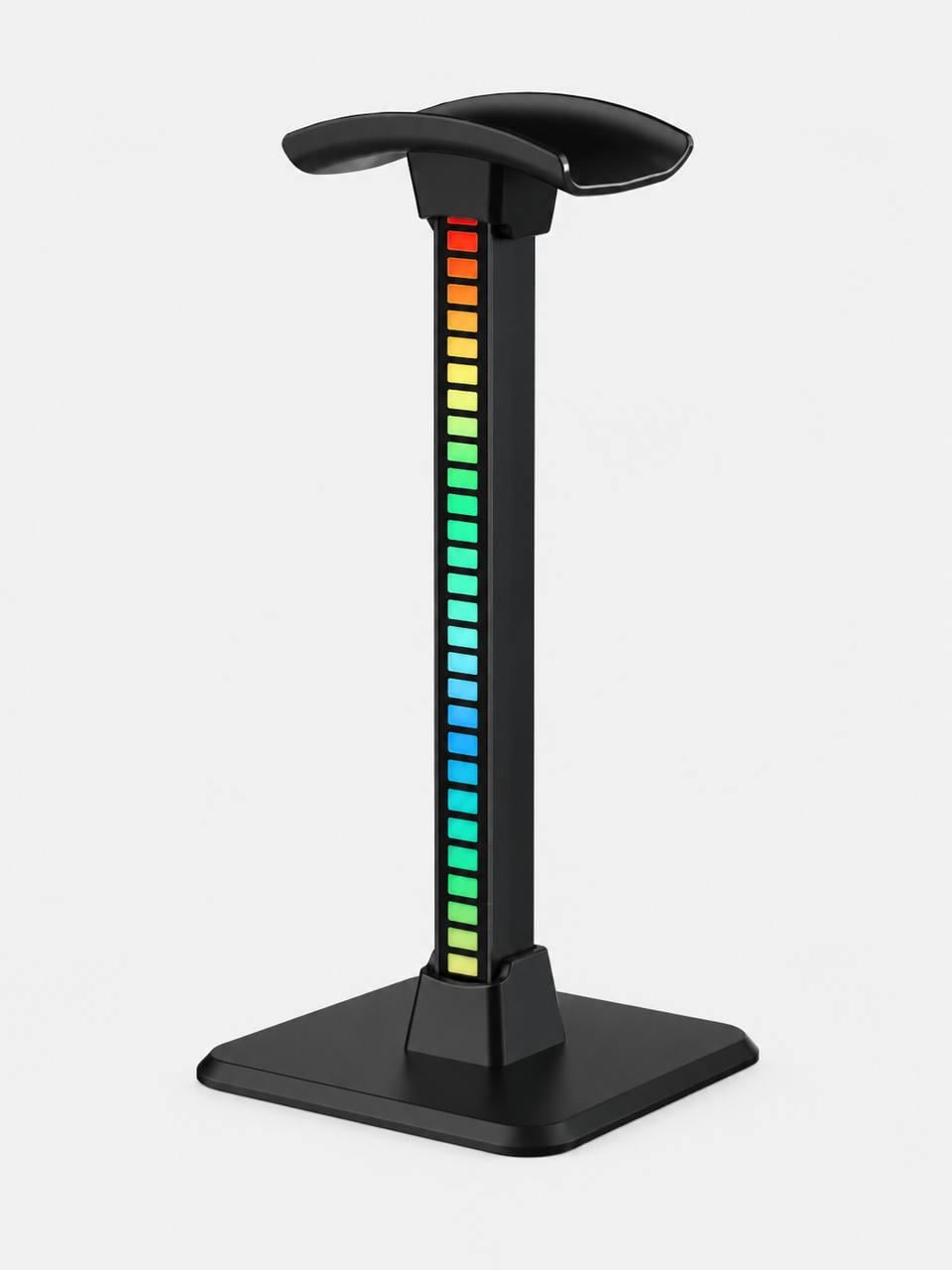 Держатель для наушников настольный с RGB LED подсветкой для игрового ПК Plug & Play Черный (36959074)