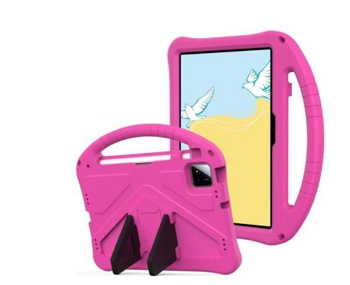 Чехол-накладка Kids with Stand для Xiaomi Pad 7/7 Pro с ручкой Розовый