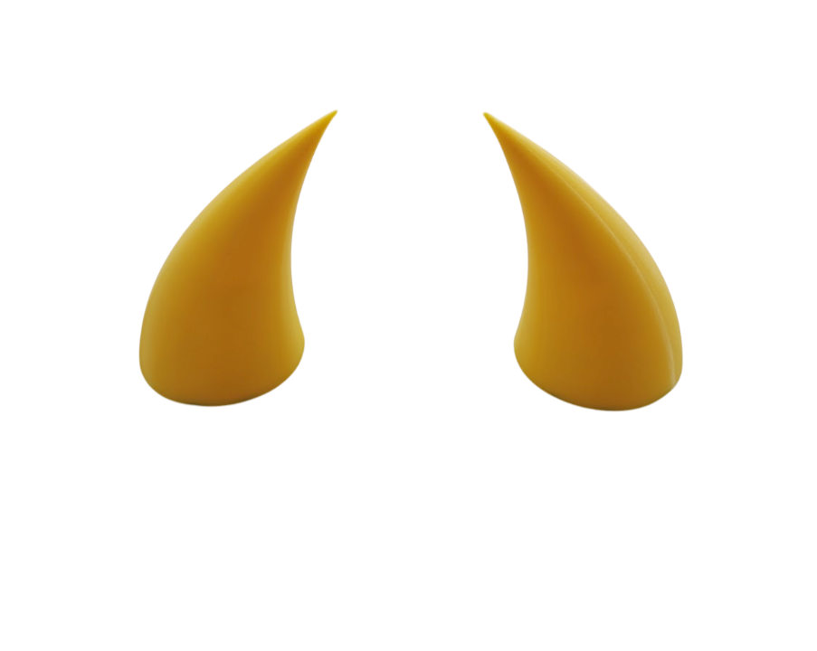 Рожки на мотошлем Желтый (720-02)