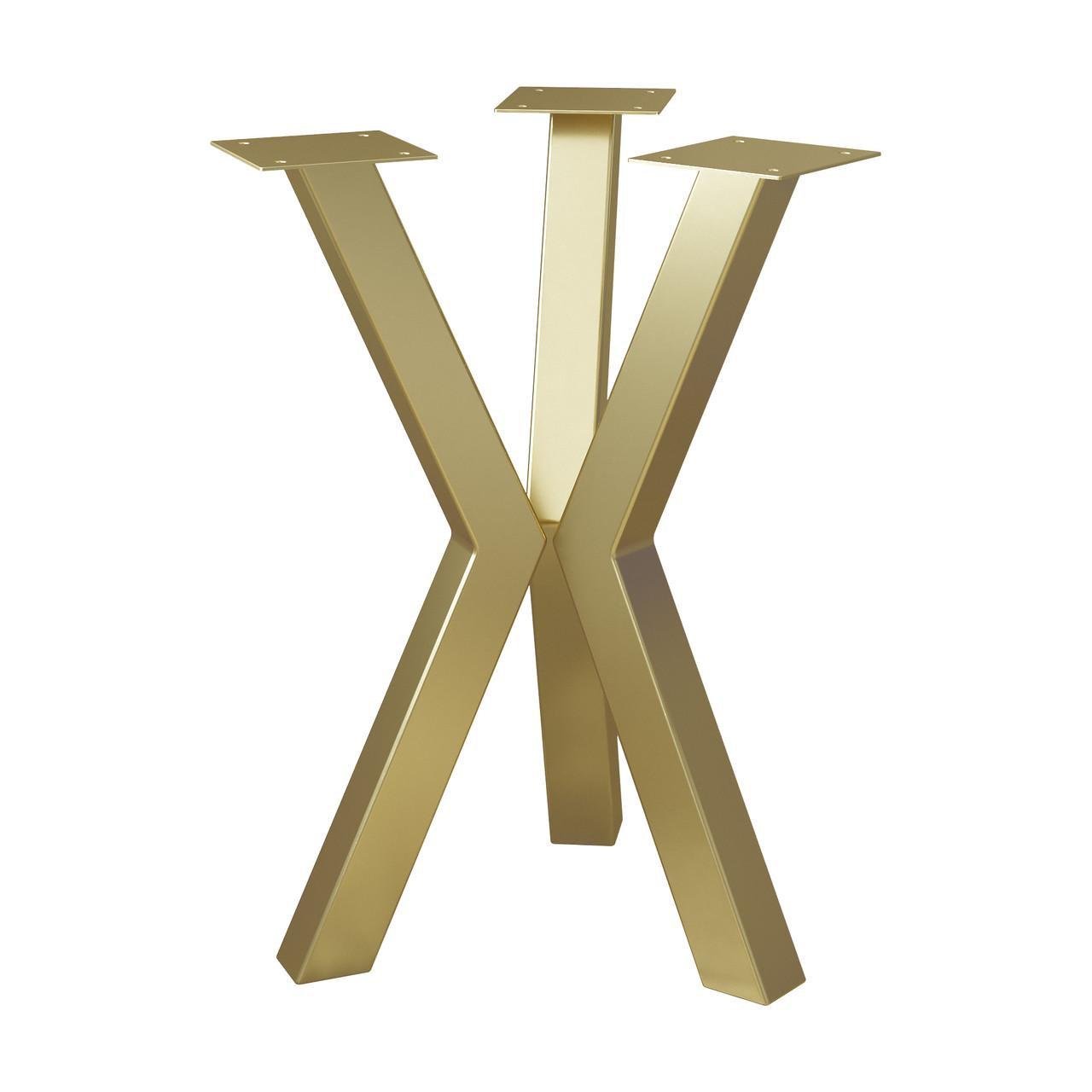 Комплект ножек для журнального стола из металла Scandi 450 мм 3 шт. Золотой (1114) - фото 1 Комплект ножек для журнального стола из металла Scandi 450 мм 3 шт. Золотой (1114) - фото 1