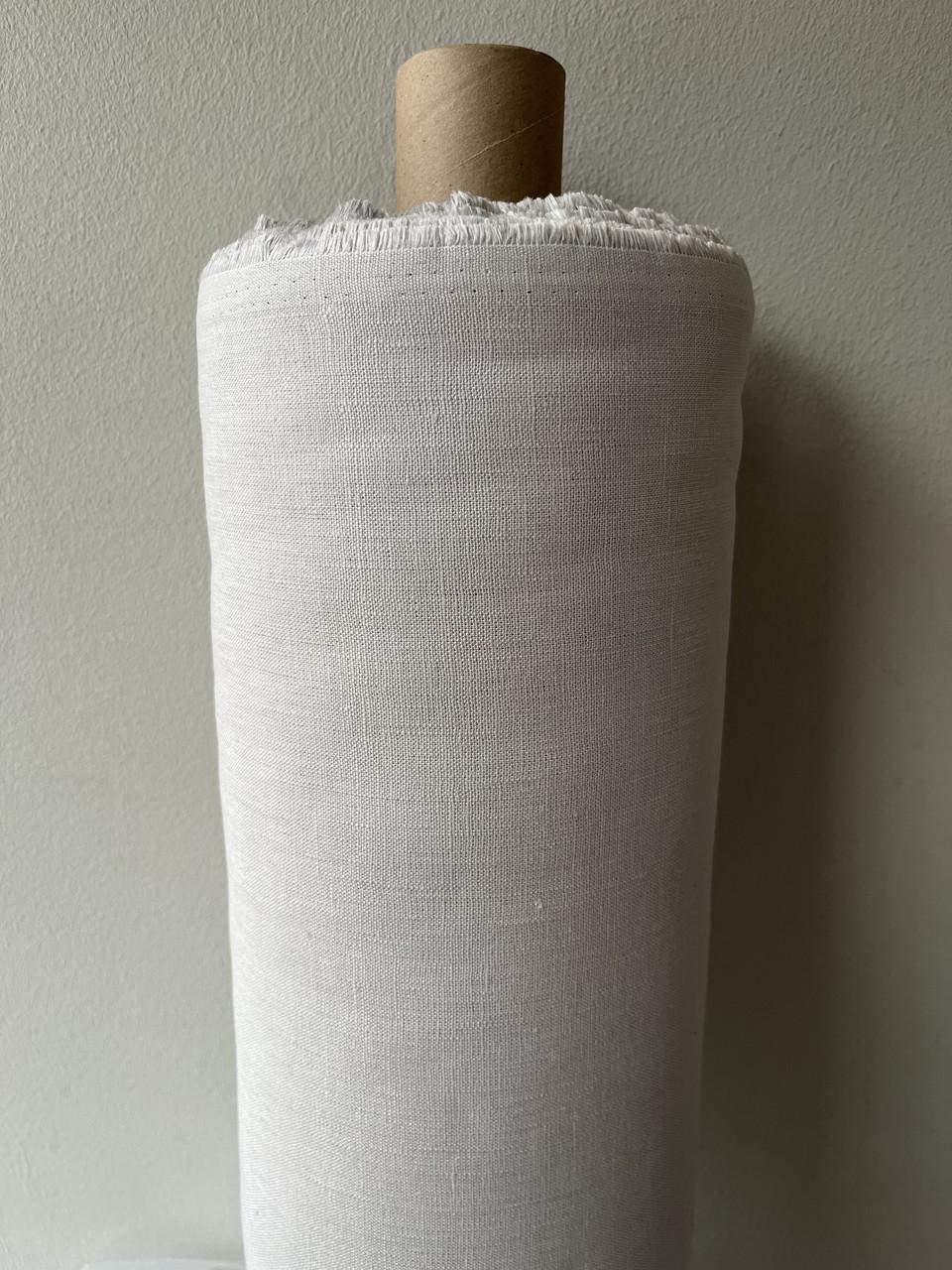 Ткань скатертная LINEN PLUS 100% лен 143 см 530 Светло-серый - фото 1