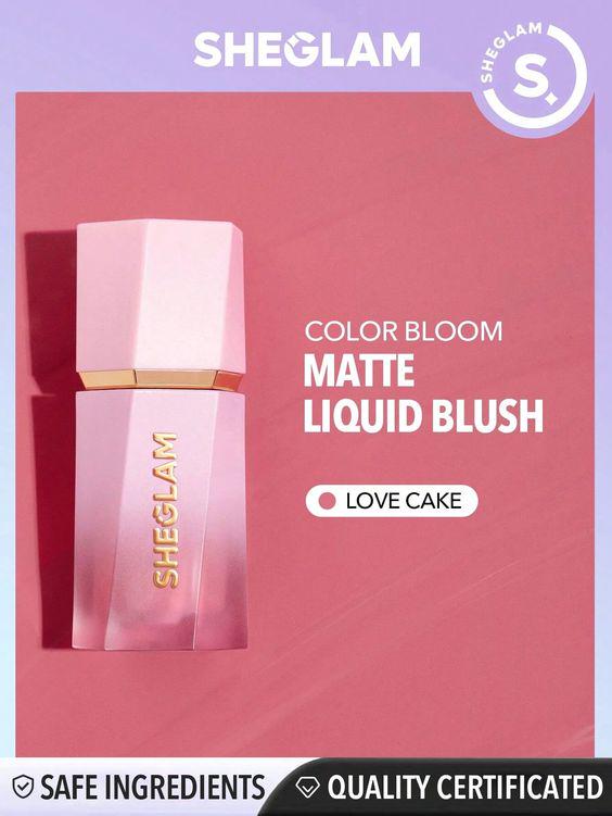 Румяна Sheglam Color Bloom Liquid Blush Matte Finish Love Cake 5,2 мл (5554213625) - фото 2