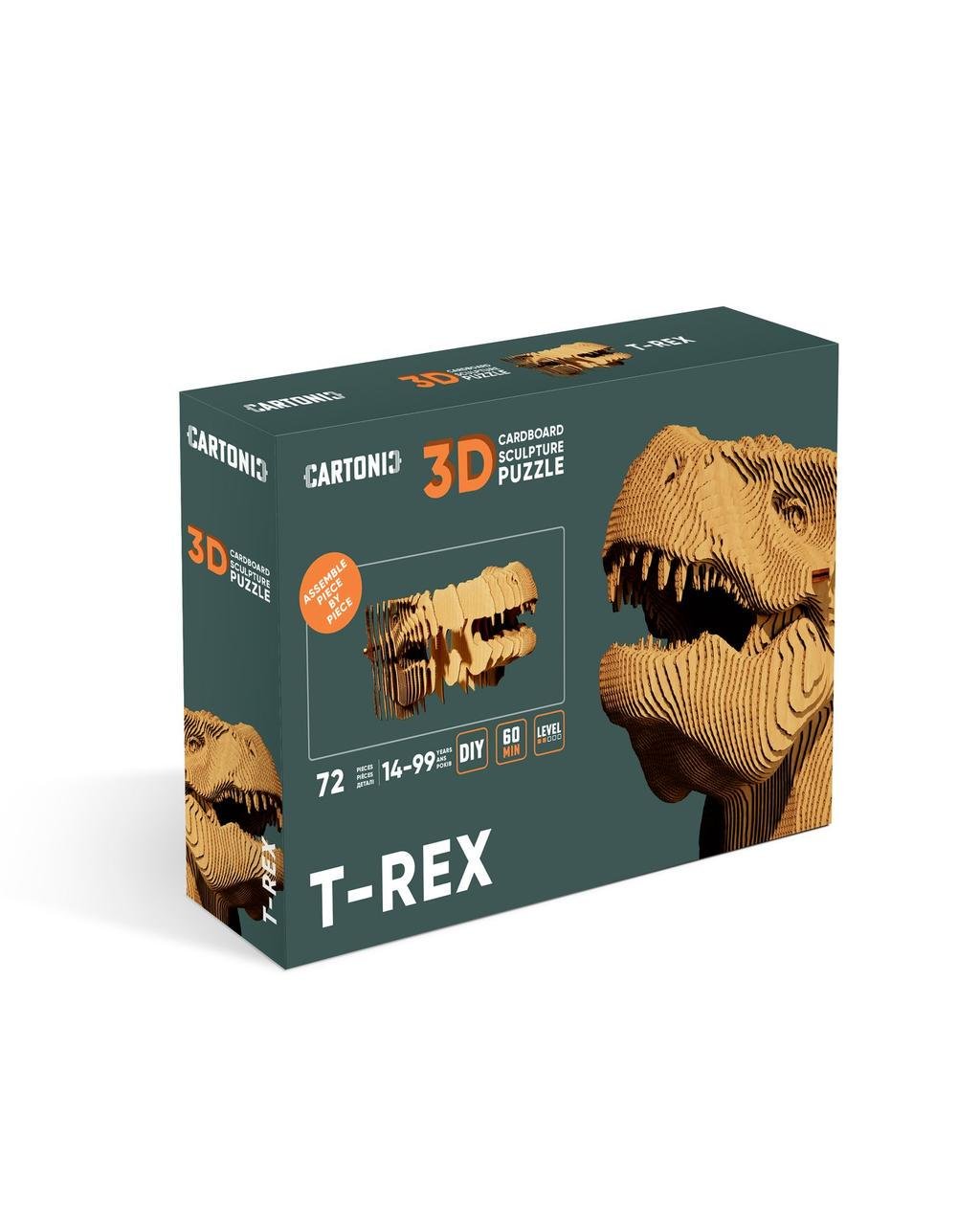 Пазл картонний Cartonic 3D T-Rex (12202586)