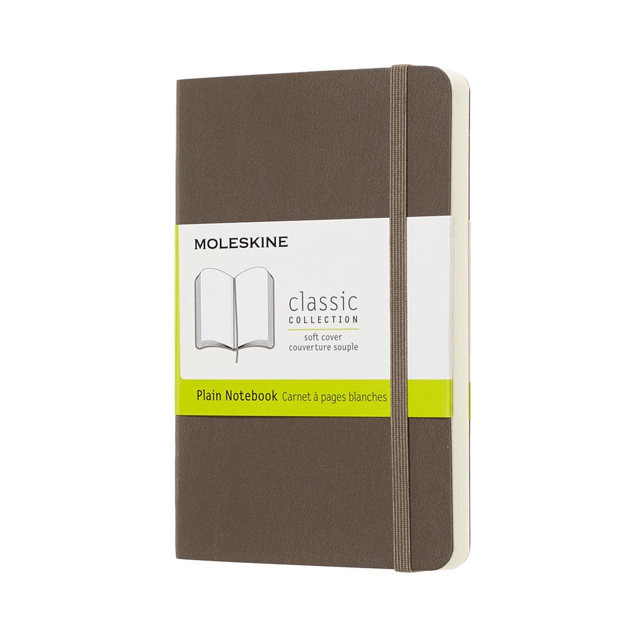 Блокнот Moleskine Classic карманный 9х14 см 192 страницы нелинованный коричневый мягкий (8058341715499)