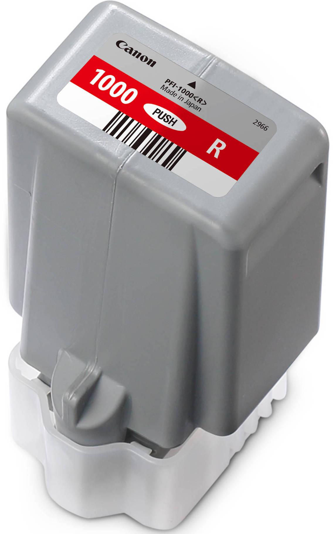 Чернильница Canon PFI-1000 для струйной печати 80 мл Red (0554C001)