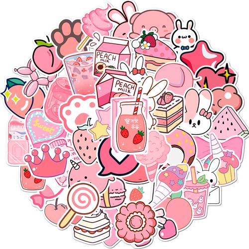 Набір наклейок Pink 50 шт. (3310)