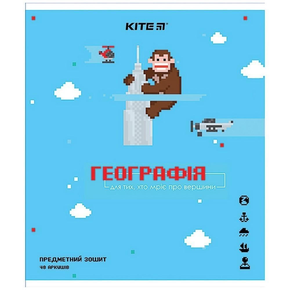Комплект предметных тетрадей KITE Pixel География 8 шт. (K21-240-13_8pcs)