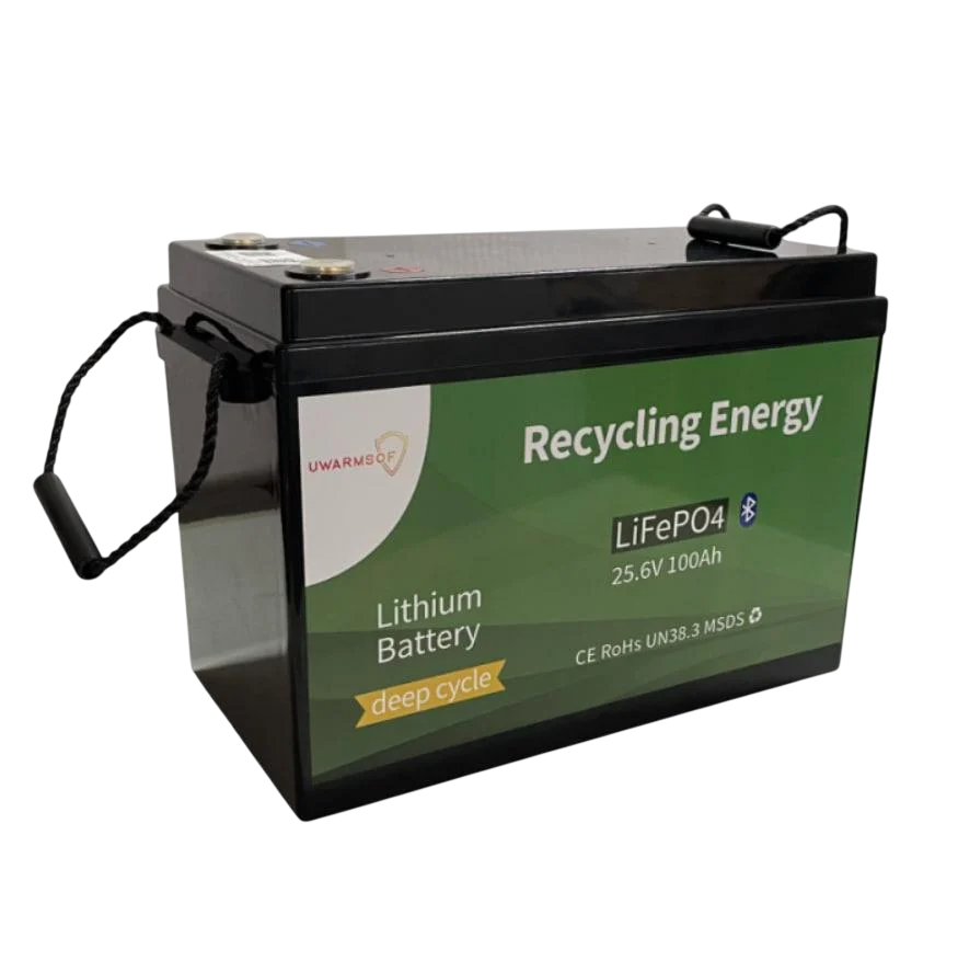Аккумулятор литий-железо-фосфатный UWarmSof 25,6V 100 Ah BMS с Bluetooth (WBF-24v100A-BL)
