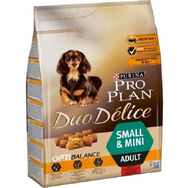 Корм сухий Purina Pro Plan Duo Delice з яловичиною для дорослих собак дрібних та карликових порід 2,5 кг (7613034819758)