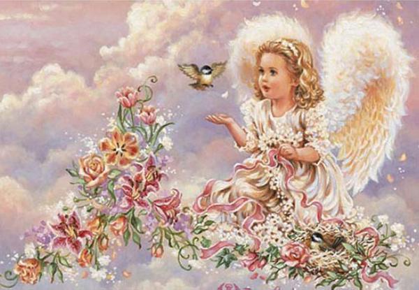 Алмазна мозаїка Ангел 60x40 см (DM.141)