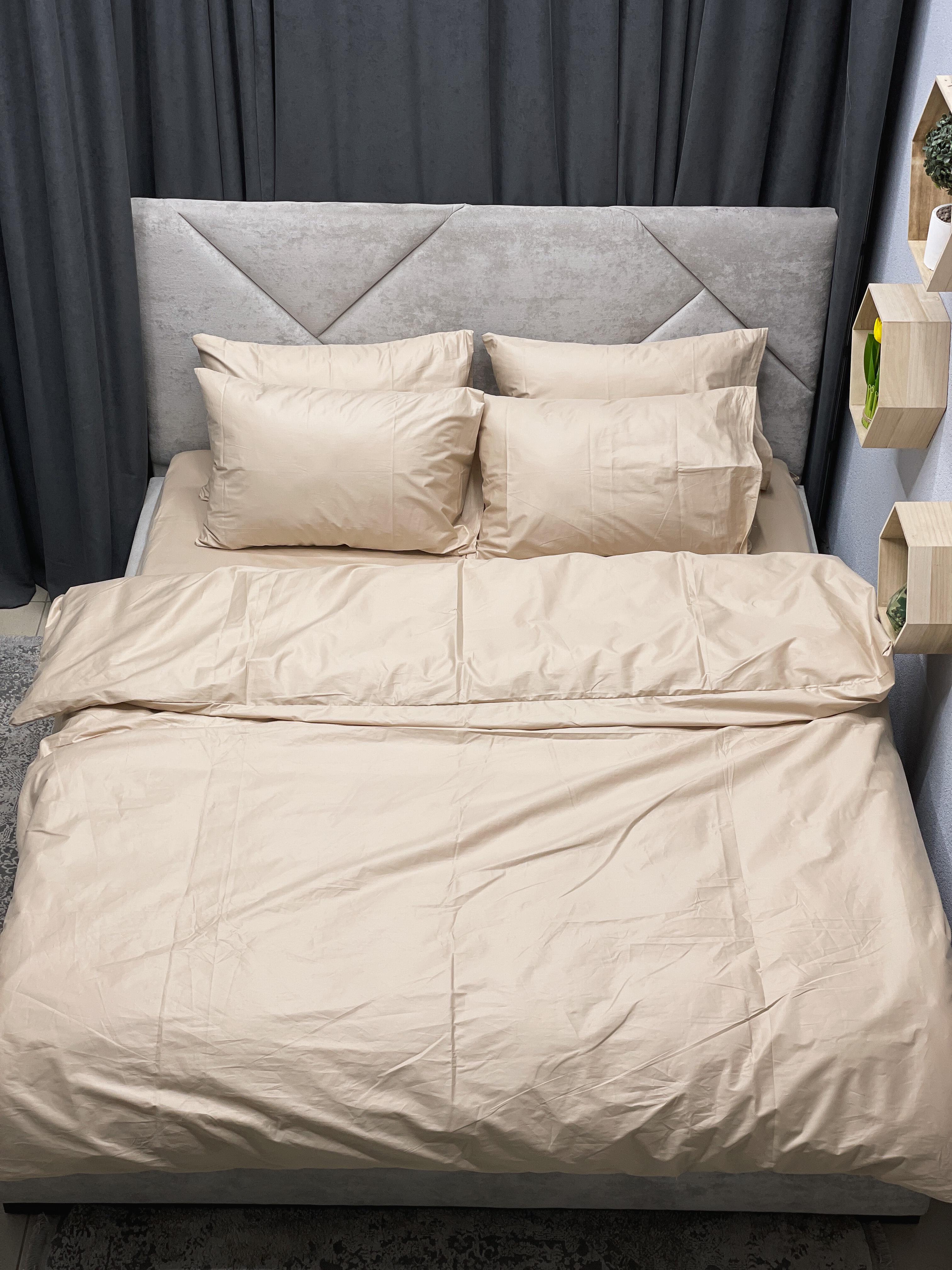 Комплект постельного белья Ego-textile 9905S сатин однотонный Лате (199201462)