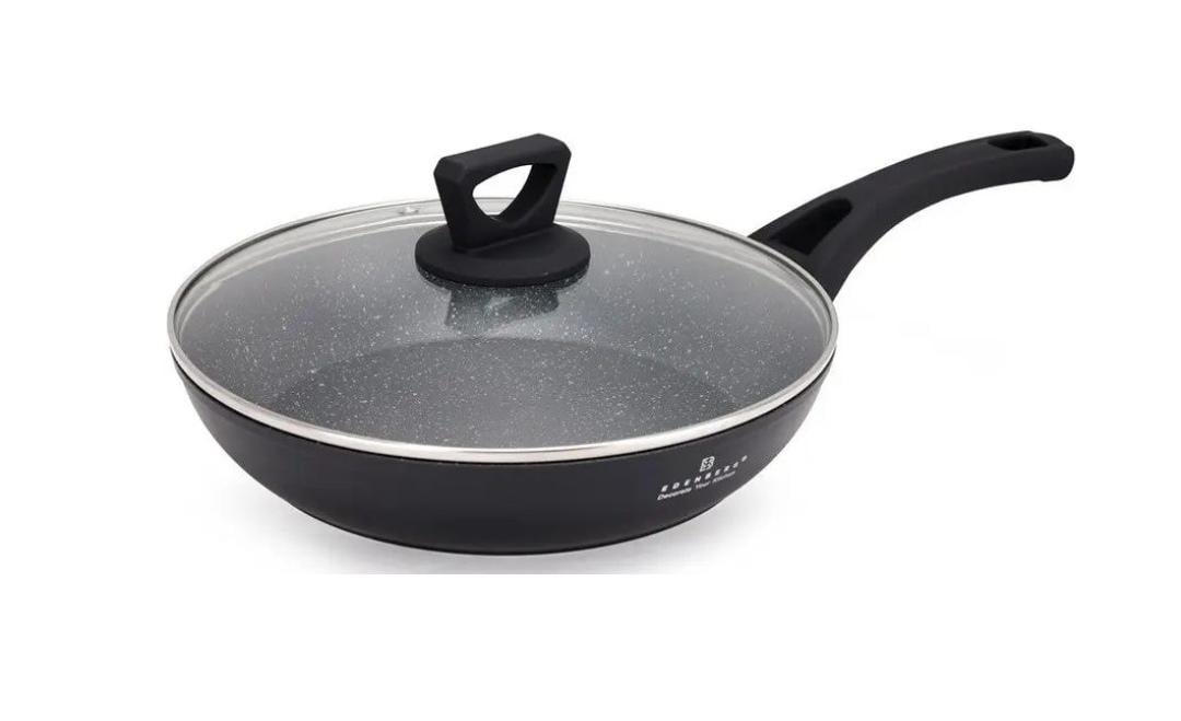 Сковорідка з кришкою Edenberg EB-7451 з мармуровим покриттям антипригарним 18 см 0,7 л (EB-7451)