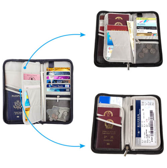 Гаманець із захистом від зчитування карт 17 відділень Black (509995) - фото 2