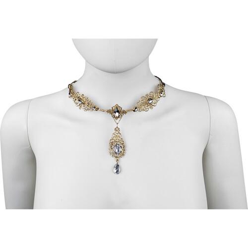 Ожерелье ажурное с камнями Seta Decor 24-511GL Ожерелье ажурное с камнями Seta Decor 24-511GL