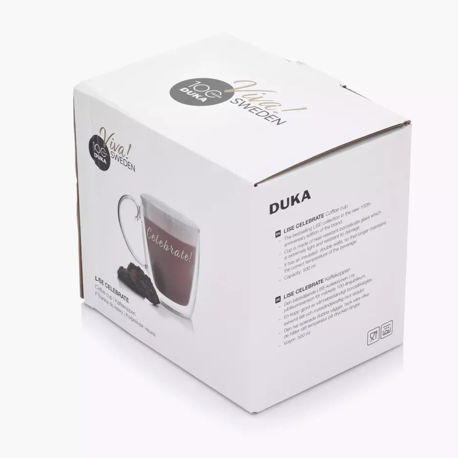 Термо чашка з подвійним стінками DUKA LISE CELEBRATE 500 мл Прозорий (2220666) - фото 4 Термо чашка з подвійним стінками DUKA LISE CELEBRATE 500 мл Прозорий (2220666) - фото 4