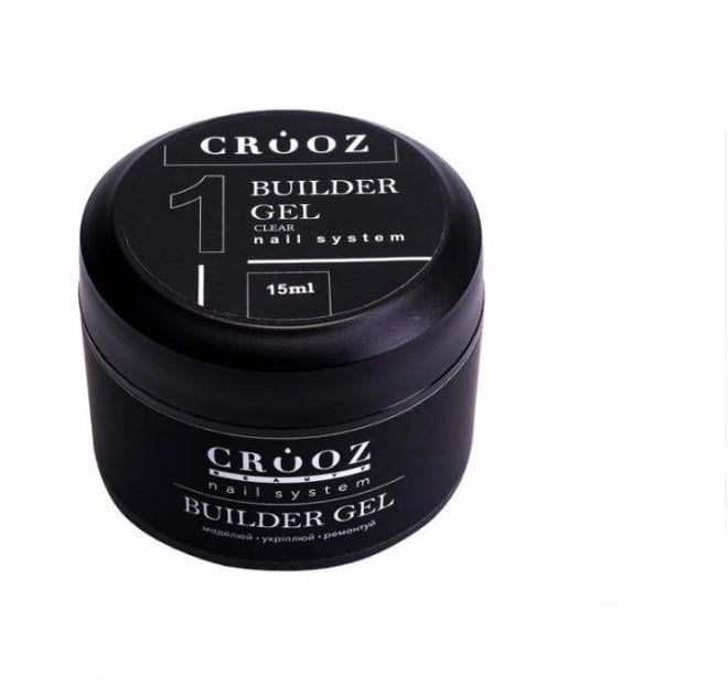Гель для наращивания Crooz Builder Gel Shimmer Milk 15 мл №9 Молочный с шиммером