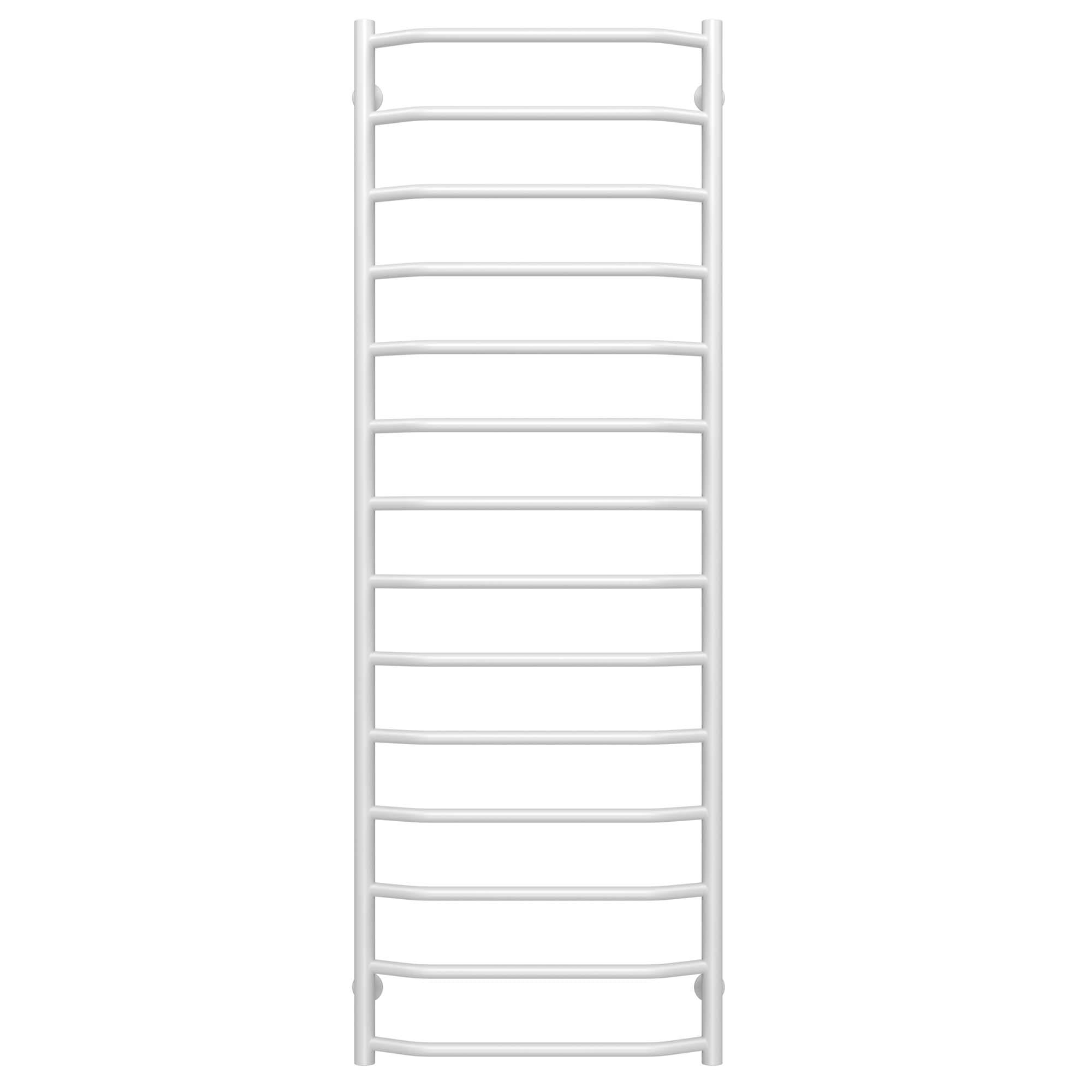 Полотенцесушитель водяной Deffi Трапеция П14 нижнее подключение нержавеющая сталь 500х1500 мм Белый (C.TR.150.50.14.W.A)