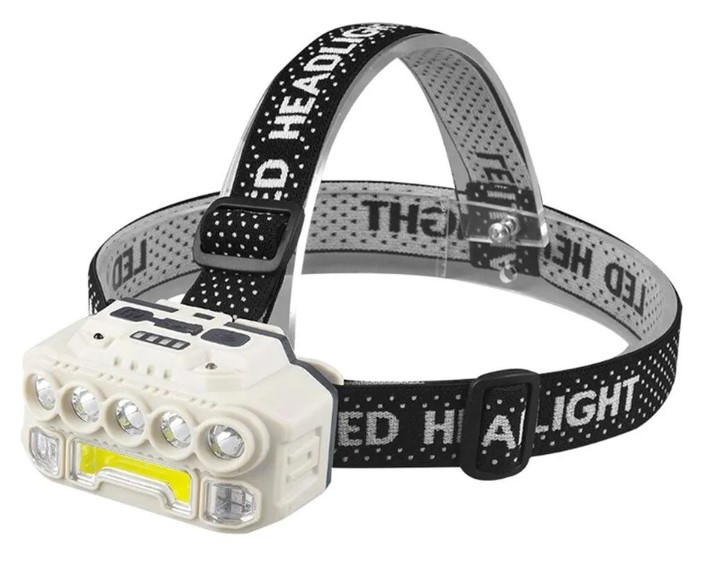 Фонарь налобный Bailong HX-817 USB Type-C сменный аккумулятор (18650)