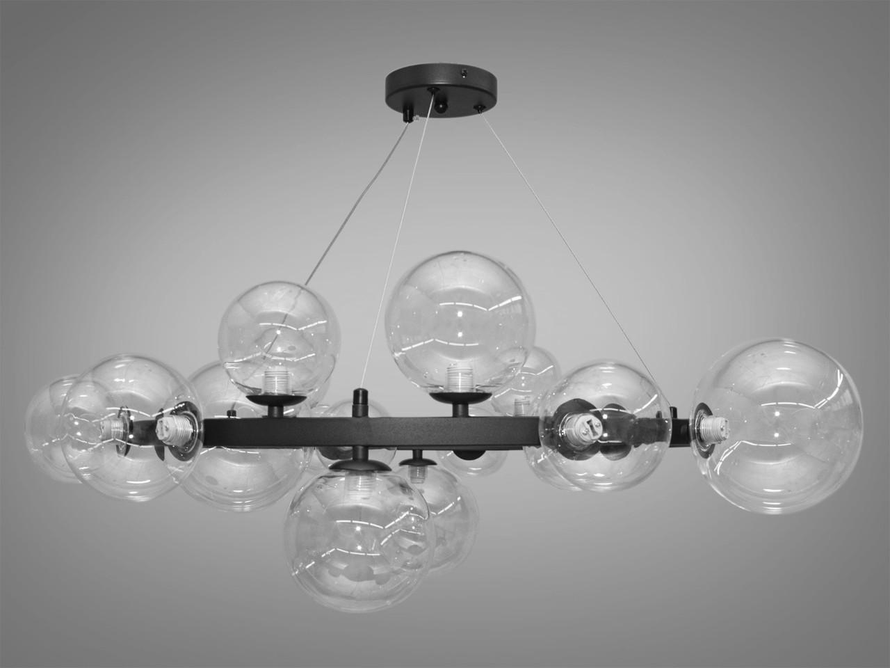 Люстра подвесная DIASHA YC2108-15BK на тросах Черный (30302352)