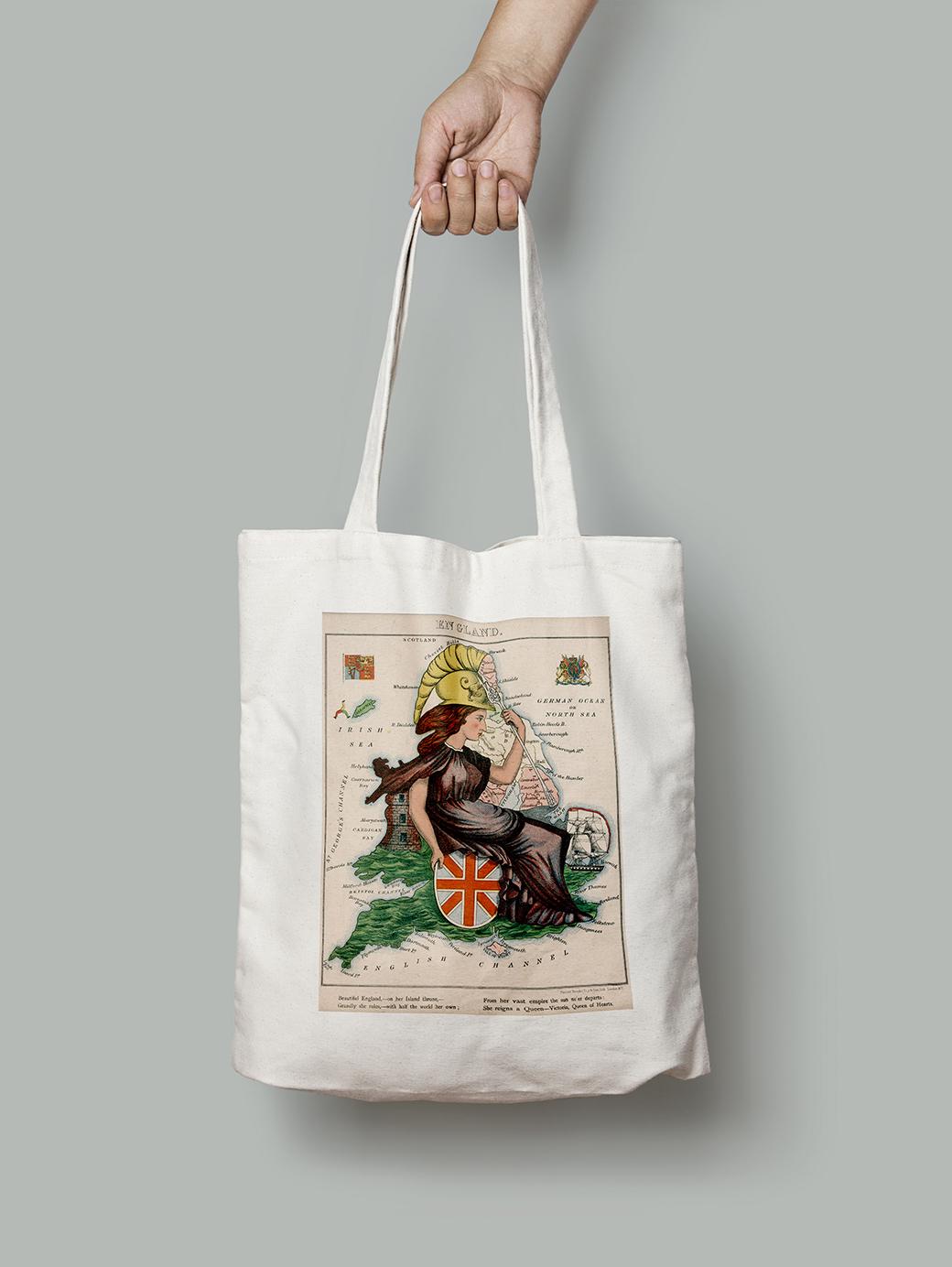 Эко-сумка Карикатура на Европу шопер (OLD_MAP_poster_7_Bag)